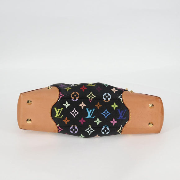 LOUIS VUITTON Monogram Multicolor Judy MM Bag 2Way Black M40256 LV Auth 123526V