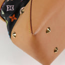 LOUIS VUITTON Monogram Multicolor Judy GM Bag 2way Black M40254 LV Auth 123527V-15