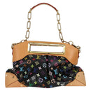 LOUIS VUITTON Monogram Multicolor Judy GM Bag 2way Black M40254 LV Auth 123527V-2