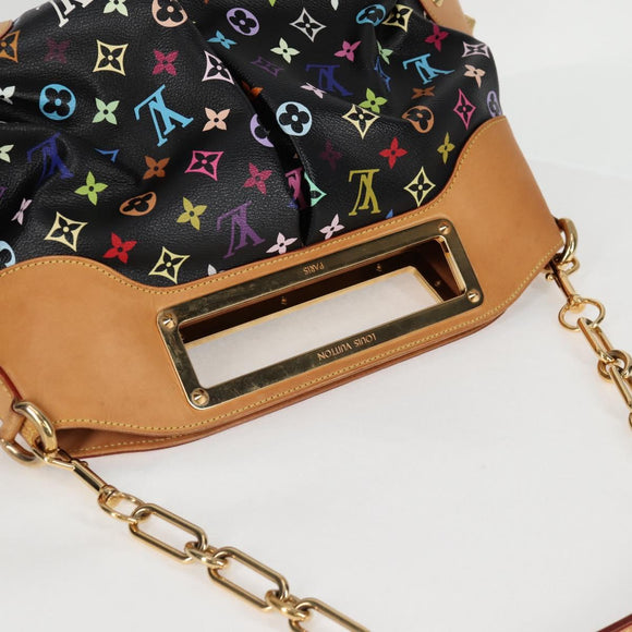 LOUIS VUITTON Monogram Multicolor Judy GM Bag 2way Black M40254 LV Auth 123527V