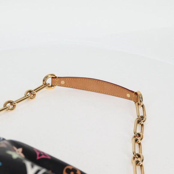 LOUIS VUITTON Monogram Multicolor Judy GM Tasche 2way Schwarz M40254 LV Auth 123527V