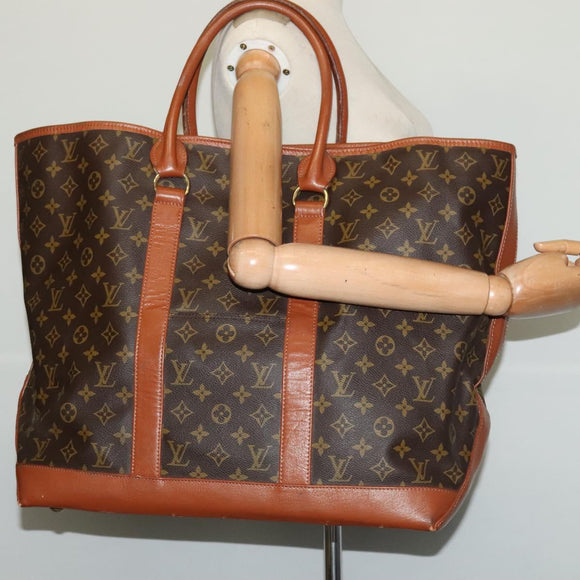 LOUIS VUITTON Monogram Sac Weekend GM Tote Bag M42420 LV Auth 123530