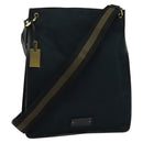 GUCCI Shoulder Bag Canvas Navy Gold 90657 Auth 123560-1