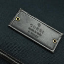 GUCCI Shoulder Bag Canvas Navy Gold 90657 Auth 123560-14