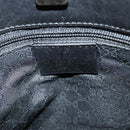 GUCCI Shoulder Bag Canvas Navy Gold 90657 Auth 123560-16