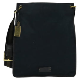 GUCCI Shoulder Bag Canvas Navy Gold 90657 Auth 123560 - 0