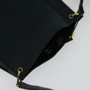 GUCCI Shoulder Bag Canvas Navy Gold 90657 Auth 123560-6