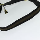 GUCCI Shoulder Bag Canvas Navy Gold 90657 Auth 123560-7