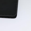 FENDI Monster Clutch Bag Leather Black Silver Auth 123564-16