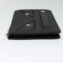 FENDI Monster Clutch Bag Leather Black Silver Auth 123564-3