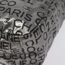 CHANEL Unlimited Shoulder Bag Nylon Silver CC Auth 123569-9