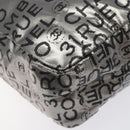 CHANEL Unlimited Shoulder Bag Nylon Silver CC Auth 123569-16