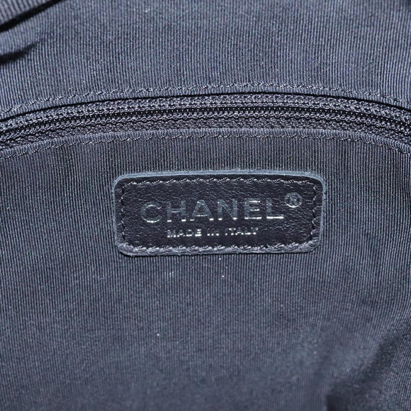 CHANEL Unlimited Shoulder Bag Nylon Silver CC Auth 123569