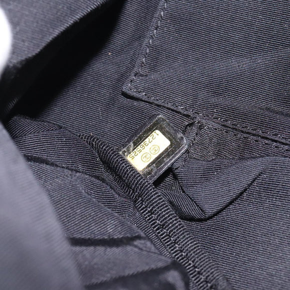 CHANEL Unlimited Shoulder Bag Nylon Silver CC Auth 123569