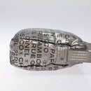 CHANEL Unlimited Shoulder Bag Nylon Silver CC Auth 123569-3