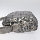 CHANEL Unlimited Shoulder Bag Nylon Silver CC Auth 123569-4
