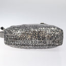 CHANEL Unlimited Shoulder Bag Nylon Silver CC Auth 123569-5