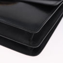 CELINE Handtasche Leder Schwarz Gold Auth 123571-16