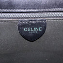 CELINE Handtasche Leder Schwarz Gold Auth 123571-20