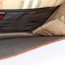 Burberrys Nova Check Clutch Bag PVC Beige Auth 123573-16