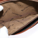 Burberrys Nova Check Clutch Bag PVC Beige Auth 123573-18