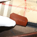 Burberrys Nova Check Clutch Bag PVC Beige Auth 123573-20