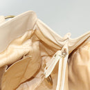 Salvatore Ferragamo Gancini Shoulder Bag Leather White Gold Auth 123574-20