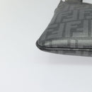 FENDI Zucca Canvas Shoulder Bag PVC Gray Silver Auth 123589V-9