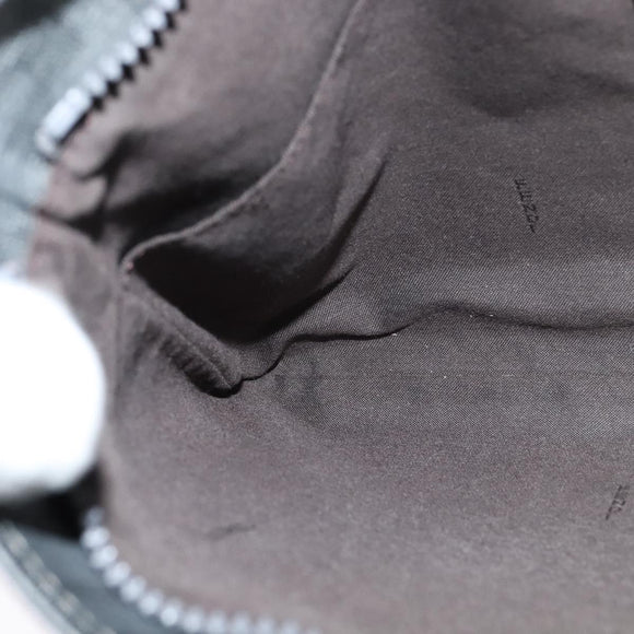 FENDI Zucca Canvas Shoulder Bag PVC Gray Silver Auth 123589V