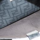 FENDI Zucca Canvas Shoulder Bag PVC Gray Silver Auth 123589V-11