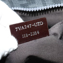 FENDI Zucca Canvas Shoulder Bag PVC Gray Silver Auth 123589V-12