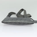 FENDI Zucca Canvas Shoulder Bag PVC Gray Silver Auth 123589V-5