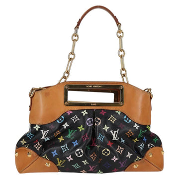 LOUIS VUITTON Monogram Multicolor Judy MM Bag 2Way Black M40256 LV Auth 123605V - 0