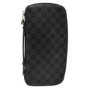 LOUIS VUITTON Damier Graphite Organizer Atoll Travel Case N48255 LV Auth 123607-1