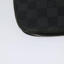 LOUIS VUITTON Damier Graphite Organizer Atoll Travel Case N48255 LV Auth 123607-15