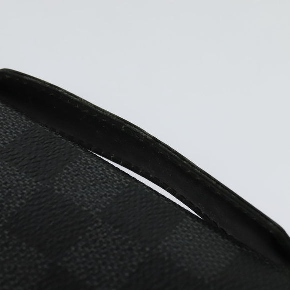 LOUIS VUITTON Damier Graphite Organizer Atoll Travel Case N48255 LV Auth 123607
