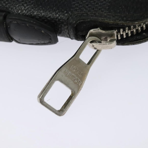 LOUIS VUITTON Damier Graphite Organizer Atoll Travel Case N48255 LV Auth 123607