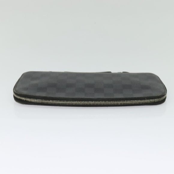 LOUIS VUITTON Damier Graphite Organizer Atoll Travel Case N48255 LV Auth 123607