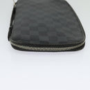 LOUIS VUITTON Damier Graphite Organizer Atoll Travel Case N48255 LV Auth 123607-6