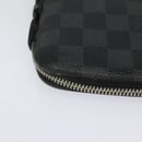 LOUIS VUITTON Damier Graphite Organizer Atoll Travel Case N48255 LV Auth 123607-7