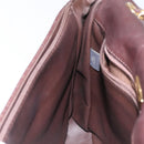 BALLY Quilted Chain Shoulder Bag Leather Black Gold Auth 123611-19