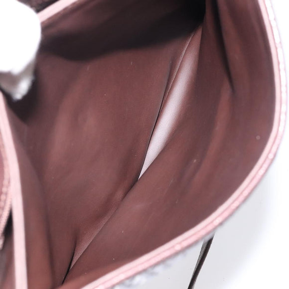 BALLY Quilted Chain Shoulder Bag Leather Black Gold Auth 123611