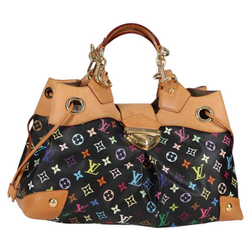 LOUIS VUITTON Monogram Multicolor Ursula Tote Bag Black M40124 LV Auth 123617SAV