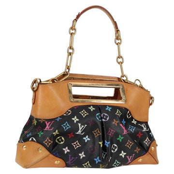 LOUIS VUITTON Monogram Multicolor Judy MM Bag 2Way Black M40256 LV Auth 123618V