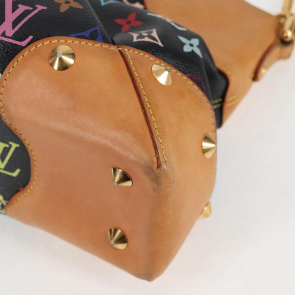 LOUIS VUITTON Monogram Multicolor Judy MM Bag 2Way Black M40256 LV Auth 123618V