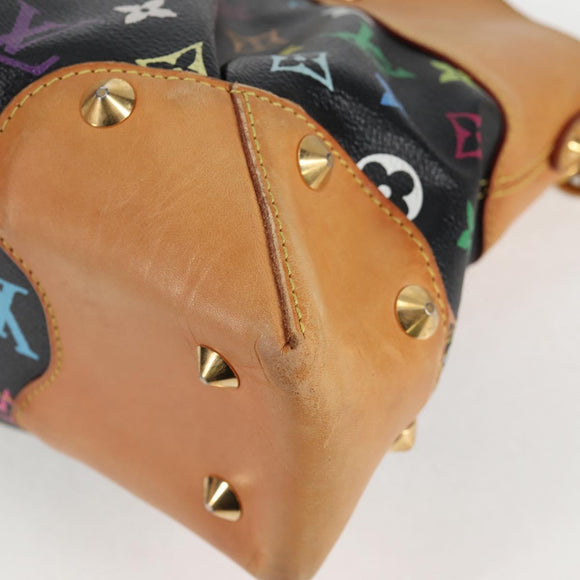 LOUIS VUITTON Monogram Multicolor Judy MM Bag 2Way Black M40256 LV Auth 123618V