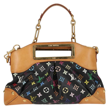 LOUIS VUITTON Monogram Multicolor Judy MM Bag 2Way Black M40256 LV Auth 123618V - 0