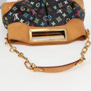 LOUIS VUITTON Monogram Multicolor Judy MM Bag 2Way Black M40256 LV Auth 123618V-7