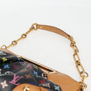 LOUIS VUITTON Monogram Multicolor Judy MM Bag 2Way Black M40256 LV Auth 123618V-14
