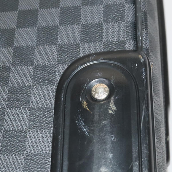 LOUIS VUITTON Damier Graphite Pegas 55 suitcase N23300 LV Auth 123620